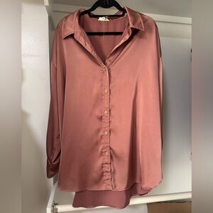 Entro Women's Rose Button Down Shirt